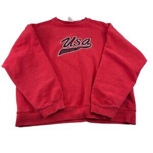Guess USA vintage Red Crewneck Sweatshirt XL Cotton Blend
